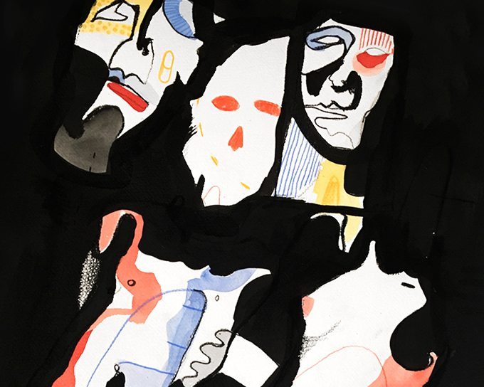 500mm x 700mm / Watercolour, Ink, Pencil / Cold press paper