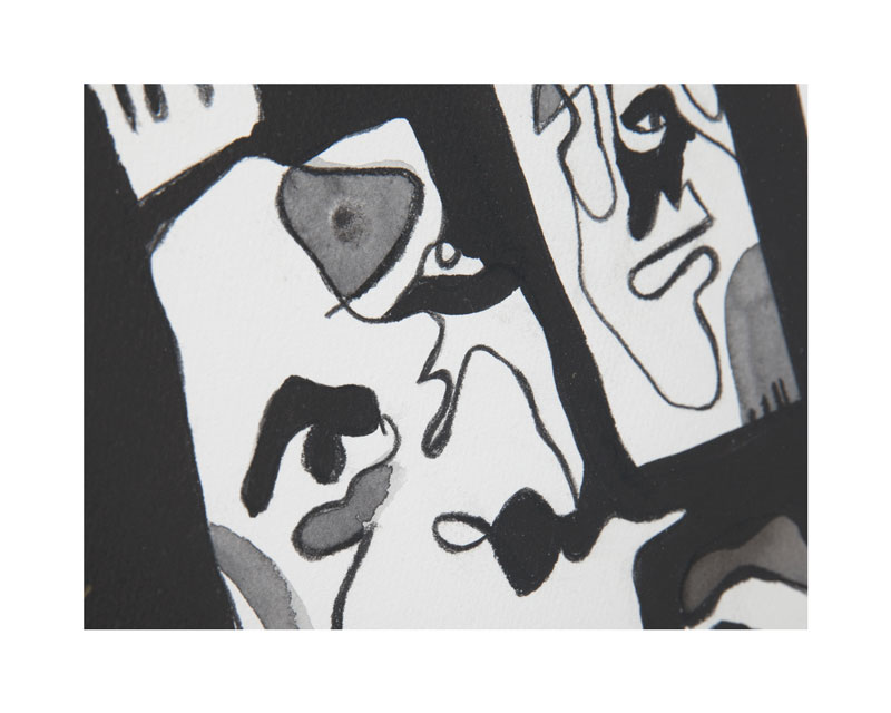 312 x 415mm / watercolour, ink and pencil on Cold Press 50% cotton Fabriano paper