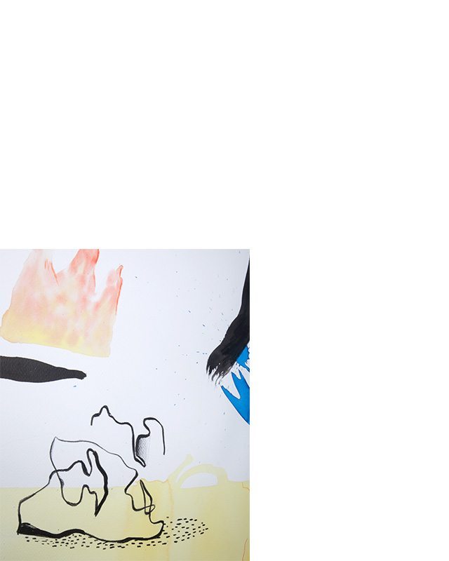 825 x 1113mm / watercolour, ink and pencil on Cold Press 50% cotton Fabriano paper