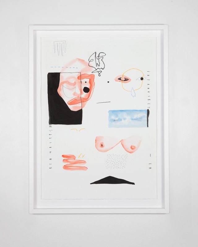 605 x 815mm / watercolour, ink and pencil on Cold Press 50% cotton Fabriano paper