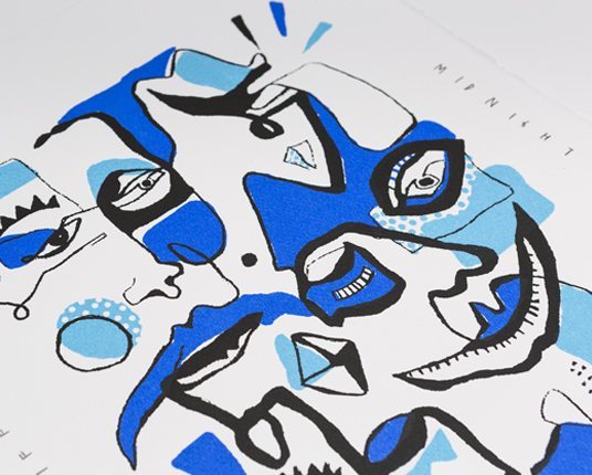Silk screen Print / 400mm x 550mm / Cold press paper