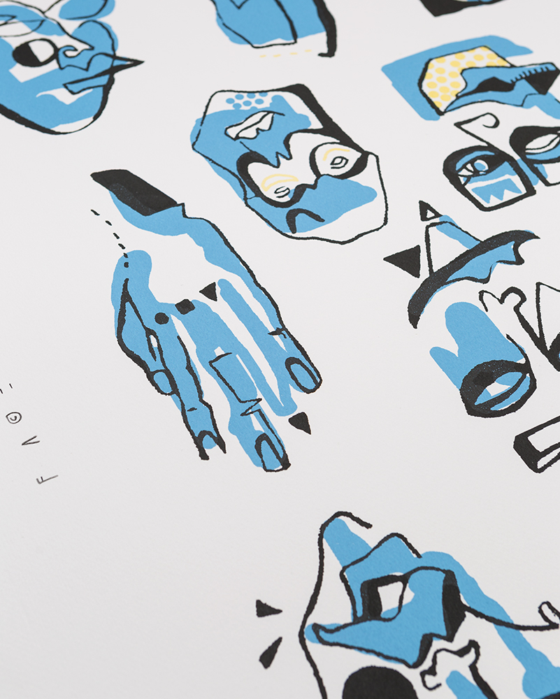 1 of 10 Silk screen print / 770mm x 1075mm / Cold press
