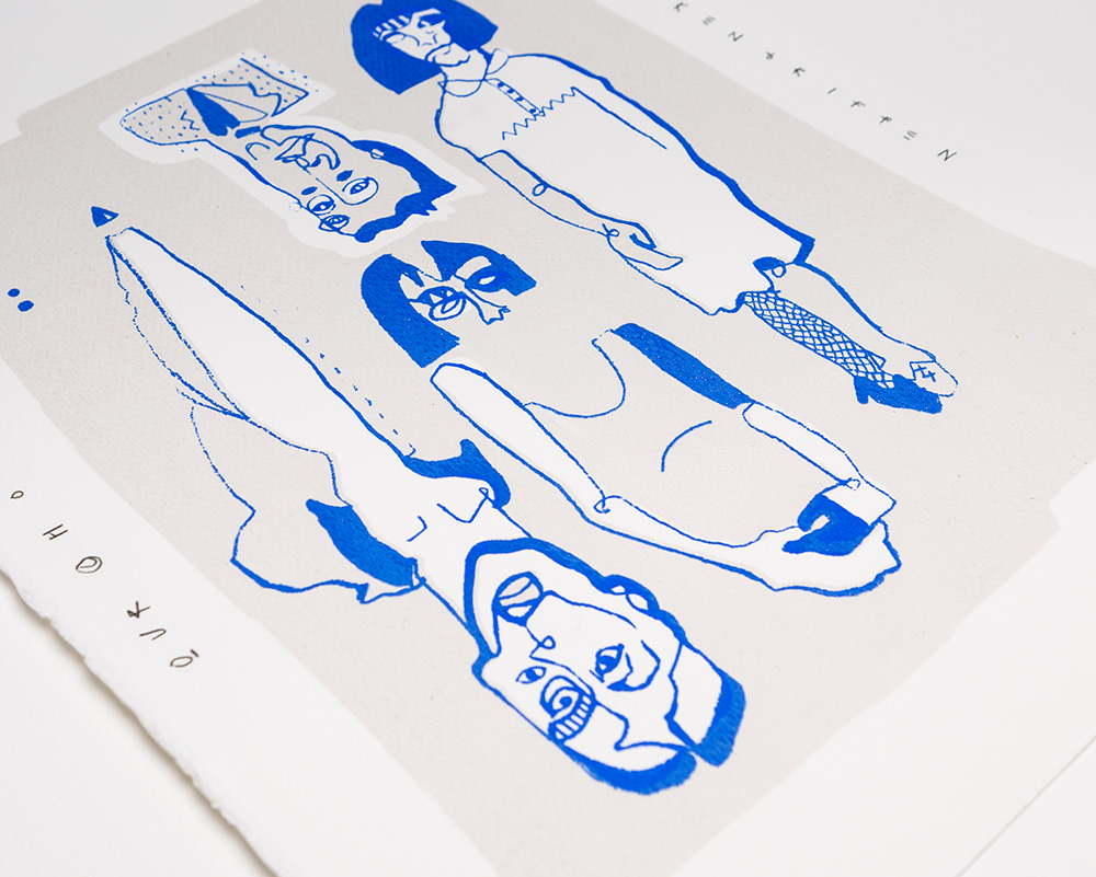 Silk screen Print / 400mm x 550mm / Cold press paper