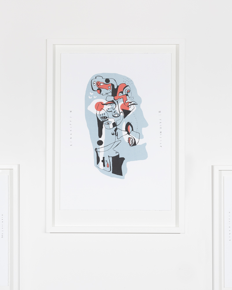 570mm x 770mm / Silk screen Print / Cold press paper