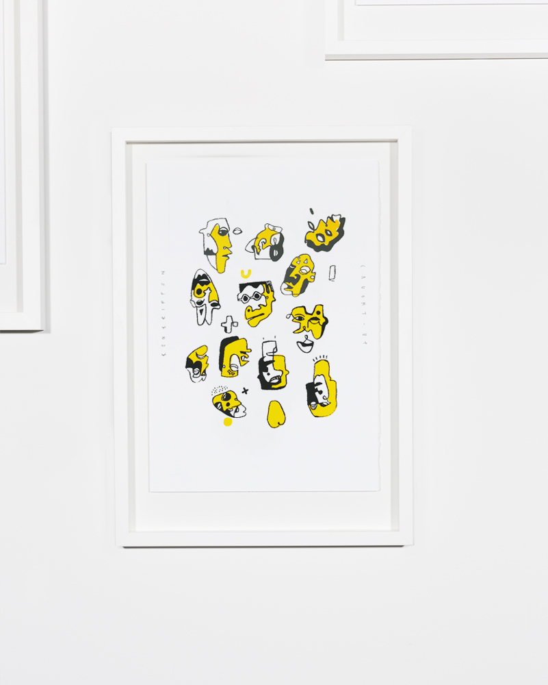 Silk screen Print / 400mm x 550mm / Cold press paper