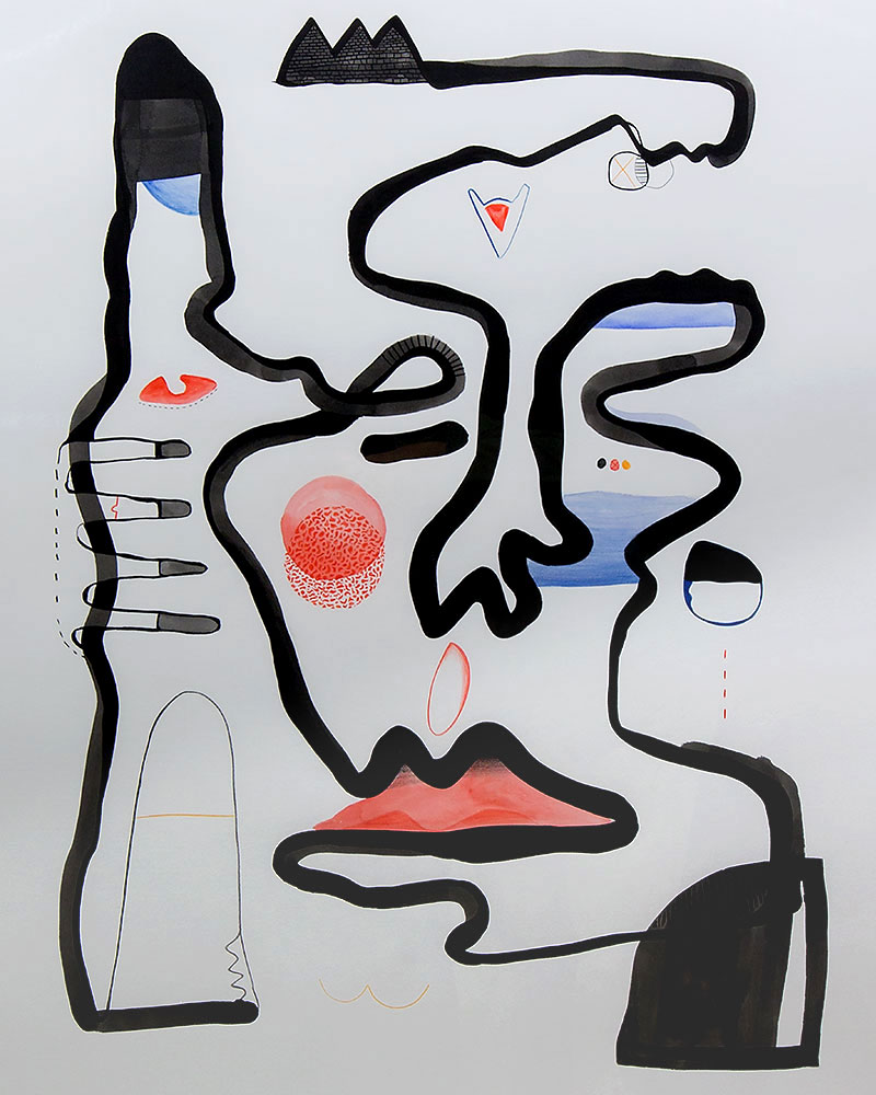 1125mm x 1550mm / Ink, Pencil, watercolour / Cold press paper